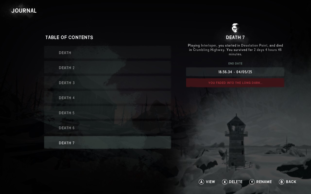 The Long Dark: interloper death march